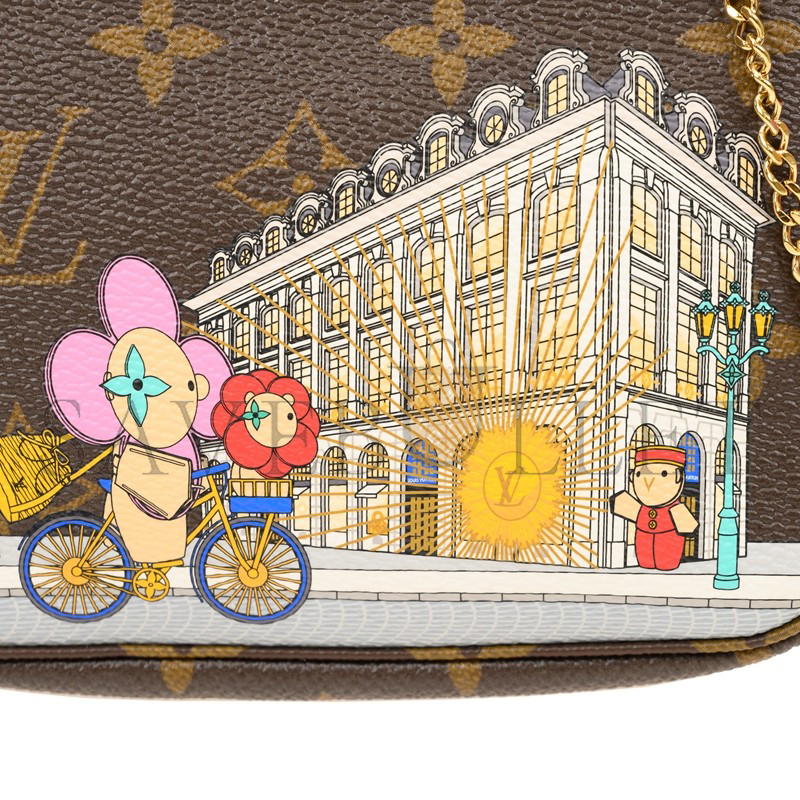 l0*is V*t0n mini double zip pochette m81760 (15.5*10.5*4cm)